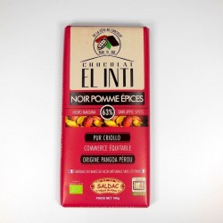Chocolat noir pommes épicées