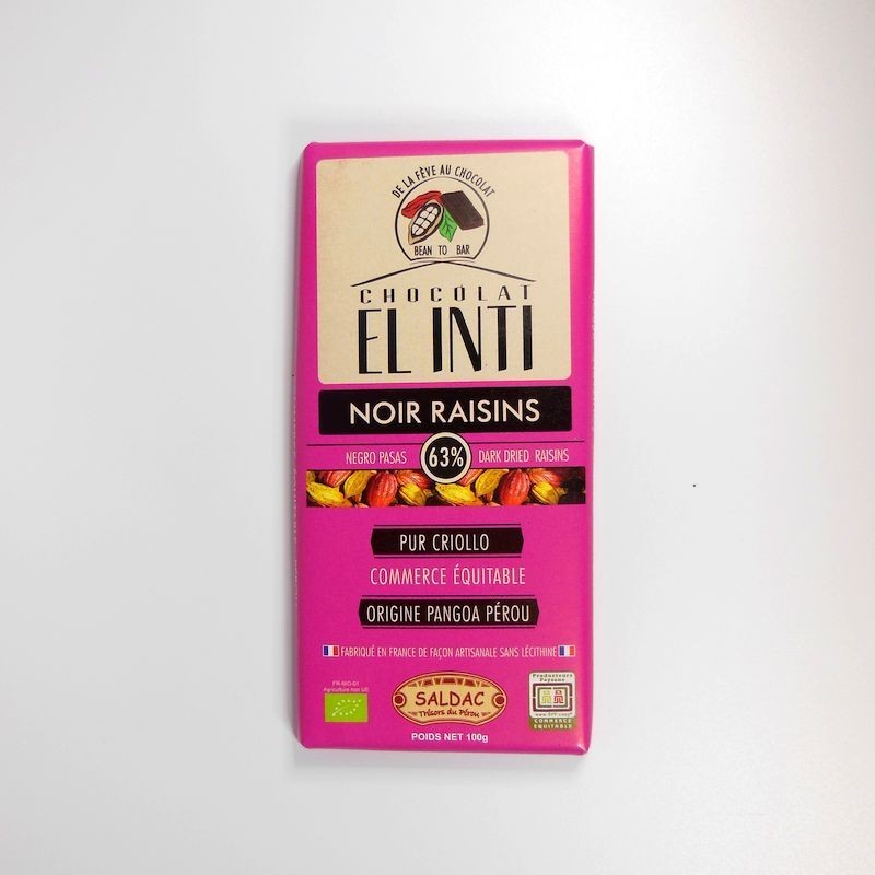 Chocolat noir raisins Chocolat noir raisins