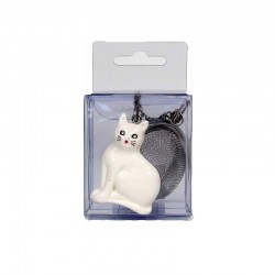 infuseur chat blanc